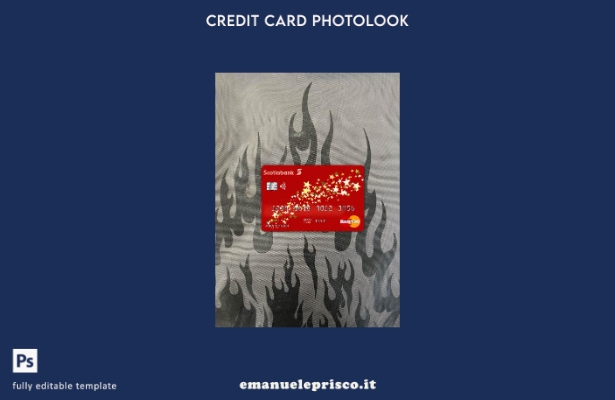 stile verificato modello frontale photolook Bahamas Scotia bank mastercard